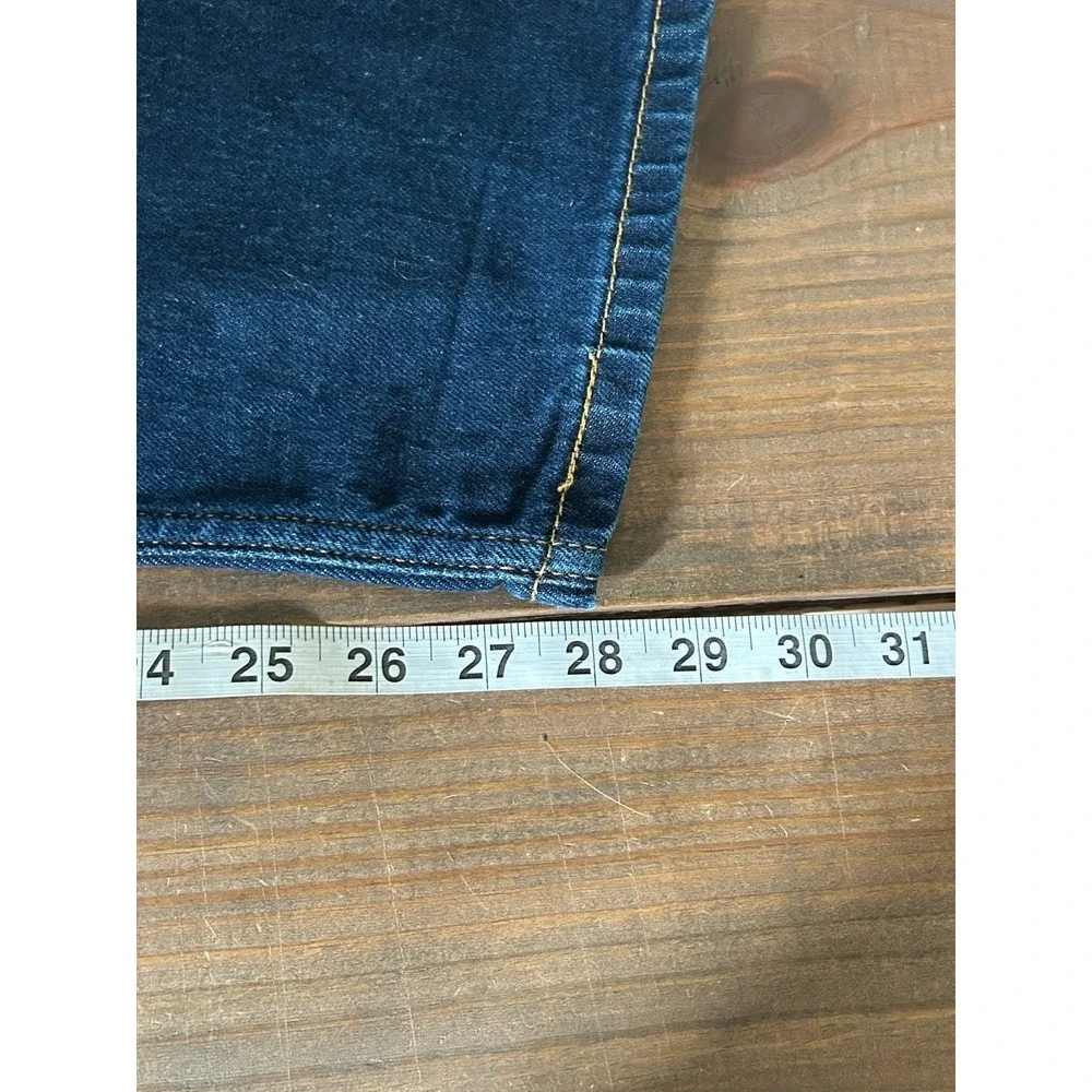 Levi Strauss 505 Regular Men's Straight Leg Denim Jeans Dark Wash 38x30 L-18